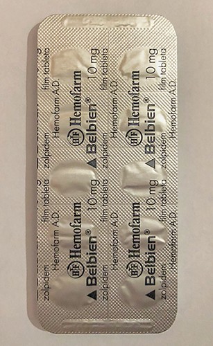 Zolpidem (Zolbien) 10 mg Original